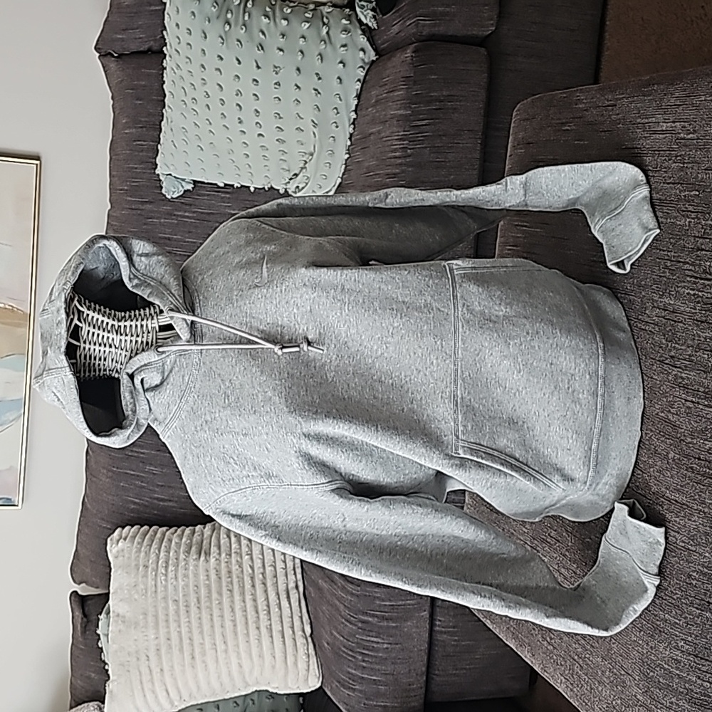 NWOT Light Grey Nike Hoodie/Pullover Sweatshirt, Size Small